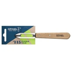 Opinel Essential Stationary Peeler - Professional Stainless Steel with Colored Hornbeam Handle