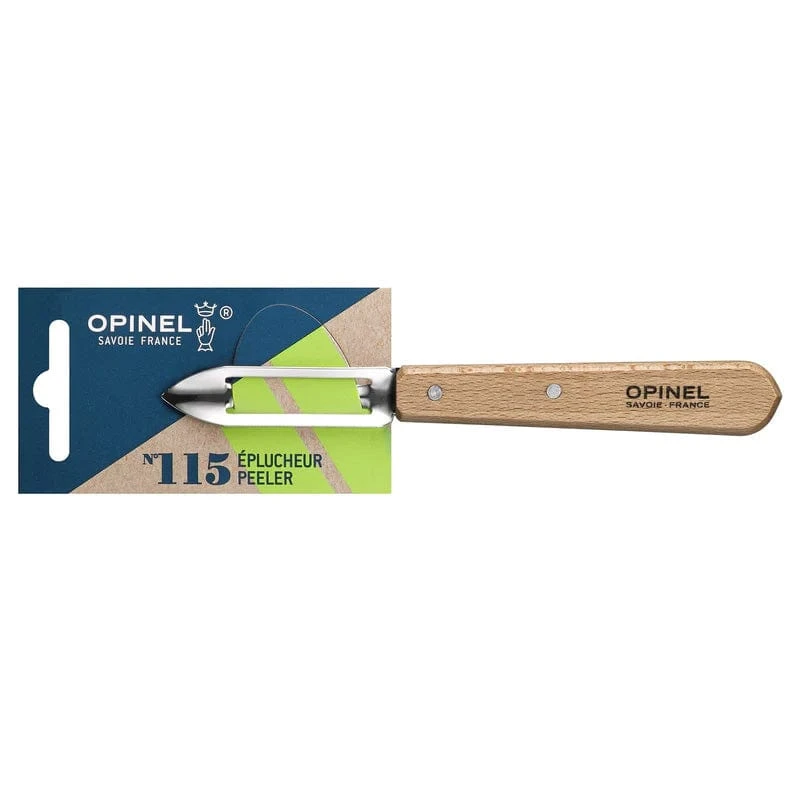 Opinel Essential Stationary Peeler - Professional Stainless Steel with Colored Hornbeam Handle 1 Opinel Essential Stationary Peeler - Professional Stainless Steel with Colored Hornbeam Handle