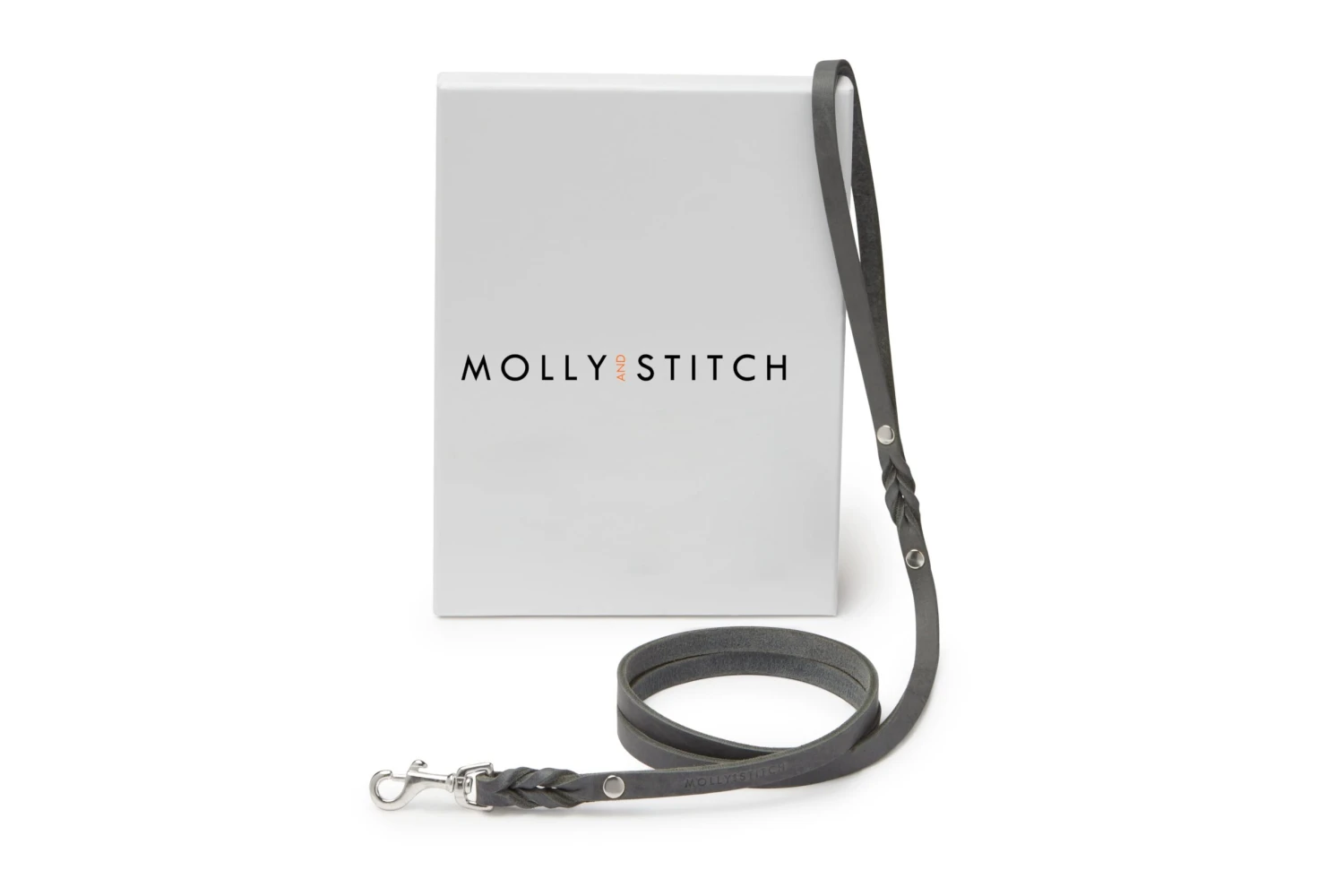 Butter Leather City Dog Leash - Timeless Grey By Molly And Stitch US 3 Butter Leather City Dog Leash - Timeless Grey By Molly And Stitch US - Image 3