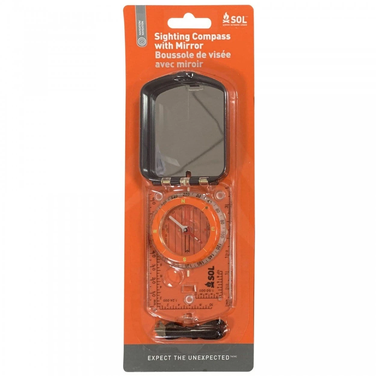 SOL Sighting Compass With Mirror 1 SOL Sighting Compass With Mirror