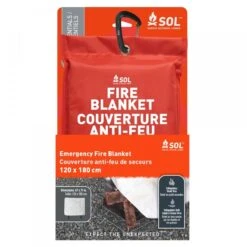 SOL Emergency Fire Blanket (47" x 70") – Red Pouch Fiberglass Safety Suppression Tool