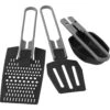 MSR Alpine 3-Piece Folding Utensil Set – Lightweight Nylon Camp Kitchen Tools