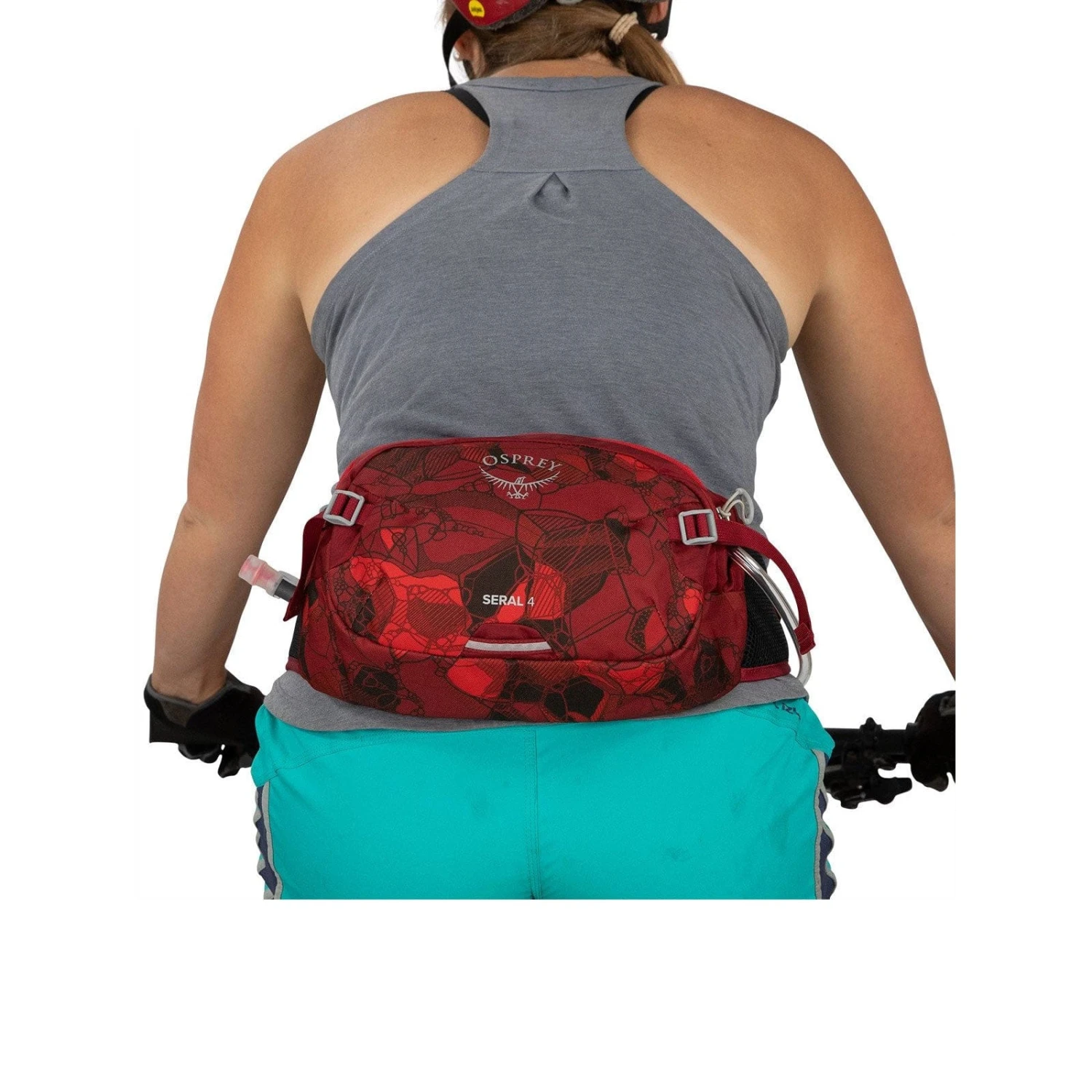 Osprey Seral 4 Hydration Waistpack - Low-Profile Lumbar Mountain Biking Pack with 1.5L Reservoir 4 Osprey Seral 4 Hydration Waistpack - Low-Profile Lumbar Mountain Biking Pack with 1.5L Reservoir - Image 4