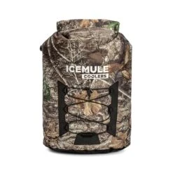 Icemule Pro Large 23L Backpack Cooler - Grey and Black Roll-Top Insulated Soft Cooler -Campmor Outdoor Clothing 1014 RW