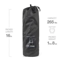 Helinox Chair Zero High Back - Ultralight Portable Camping Chair with DAC Aluminum Frame -Campmor Outdoor Clothing 10559