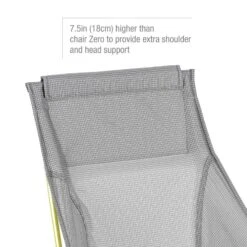 Helinox Chair Zero High Back - Ultralight Portable Camping Chair with DAC Aluminum Frame -Campmor Outdoor Clothing 1056023