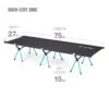 Helinox High Cot One - 15 Inch Elevated Lightweight Portable Camping Bed