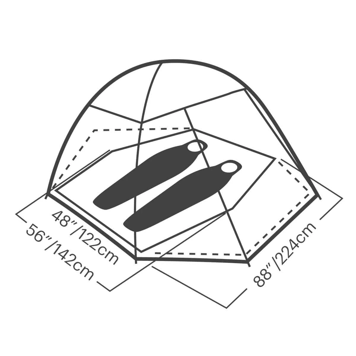 Eureka Mountain Pass 2 Person Tent 3 Eureka Mountain Pass 2 Person Tent - Image 3