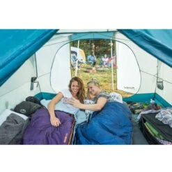 Eureka Space Camp 4-Person 3-Season Camping Tent - High-Volume Air Exchange System -Campmor Outdoor Clothing 1102269 insitu02