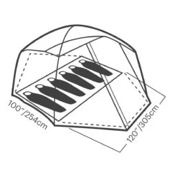 Eureka Space Camp 6 Tent -Campmor Outdoor Clothing 1102270 detail10