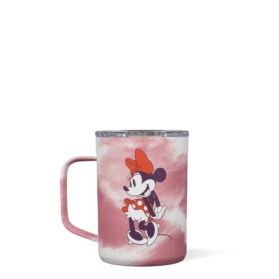 Disney x Corkcicle Tie Dye Mickey and Minnie 16oz Coffee Mug – Faded Pastel Insulated Stainless Steel Cup 2 Disney x Corkcicle Tie Dye Mickey and Minnie 16oz Coffee Mug – Faded Pastel Insulated Stainless Steel Cup - Image 2