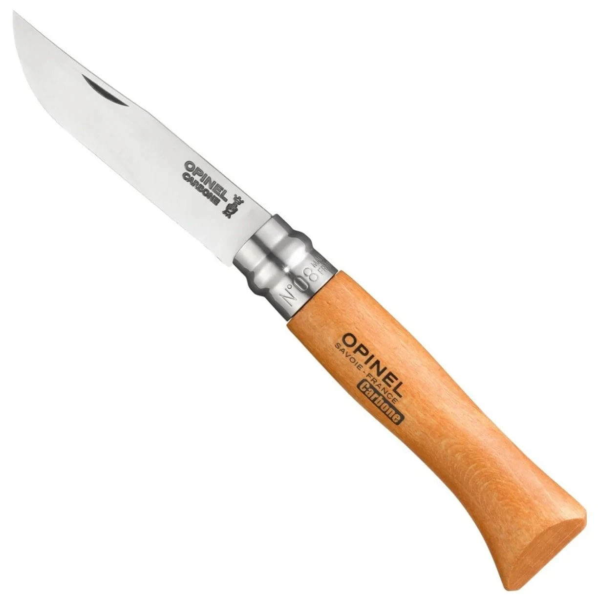 Opinel No. 08 Carbon Steel Folding Knife 1 Opinel No. 08 Carbon Steel Folding Knife