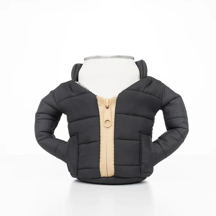 Puffin Beverage Jacket Navy with Orange Lining – Mini Puffer Can Cooler & Bottle Insulator 6 Puffin Beverage Jacket Navy with Orange Lining – Mini Puffer Can Cooler & Bottle Insulator - Image 6