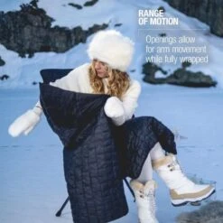 Helinox Black Quilted Toasty Chair Warmer for Sunset & Beach Chairs – Insulated Hooded Liner -Campmor Outdoor Clothing 124674