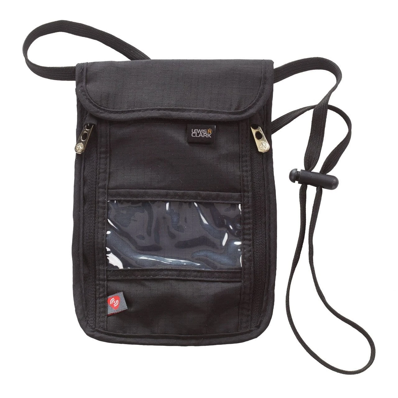 Lewis N Clark RFID-Blocking Datablock Neck Stash - Ultra-Lightweight Rip-stop Nylon Travel Wallet 2 Lewis N Clark RFID-Blocking Datablock Neck Stash - Ultra-Lightweight Rip-stop Nylon Travel Wallet - Image 2