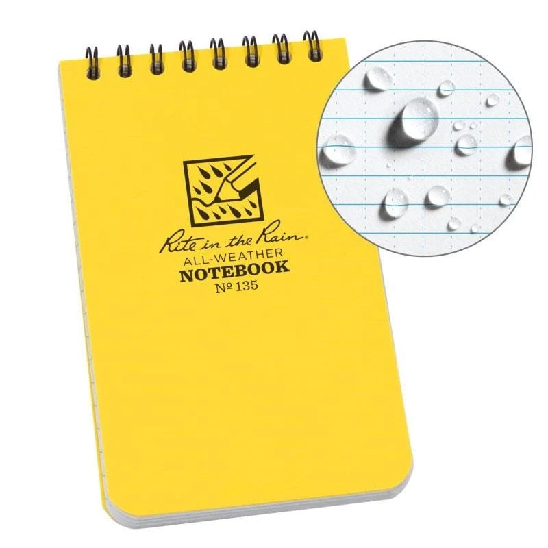 Rite in the Rain 3x5 Top Spiral All-Weather Notebook – Durable Polydura Pocket Field Book 6 Rite in the Rain 3x5 Top Spiral All-Weather Notebook – Durable Polydura Pocket Field Book - Image 6
