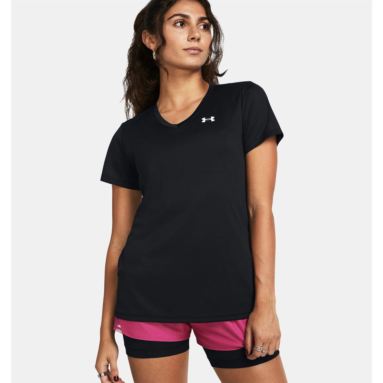 Under Armour Women's UA Tech V-Neck Short Sleeve 1 Under Armour Women's UA Tech V-Neck Short Sleeve