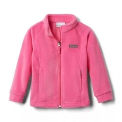 Columbia Girl's Toddler Bright Pink Benton Springs Full Zip Fleece Jacket -Campmor Outdoor Clothing 1510633 695 2T1