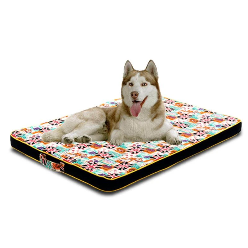 Luxury Printed Canvas Dog Bed - Thick And Comfortable Pet Mattress By Dog Hugs Cat 1 Luxury Printed Canvas Dog Bed - Thick And Comfortable Pet Mattress By Dog Hugs Cat