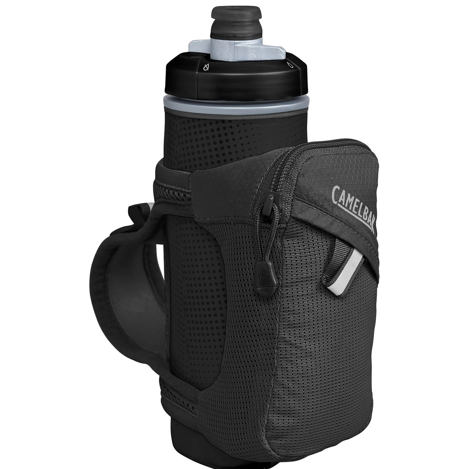 CamelBak Quick Grip Chill 17oz Insulated Handheld Bottle – Reflective Running Flask with Zippered Phone Pouch 2 CamelBak Quick Grip Chill 17oz Insulated Handheld Bottle – Reflective Running Flask with Zippered Phone Pouch - Image 2