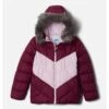 Columbia Girls Arctic Blast Jacket – Purple & Pink Insulated Waterproof Ski Jacket with Faux Fur