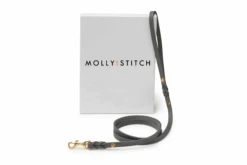 Butter Leather City Dog Leash - Timeless Grey By Molly And Stitch US
