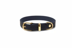 Butter Leather Dog Collar - Navy Blue By Molly And Stitch US