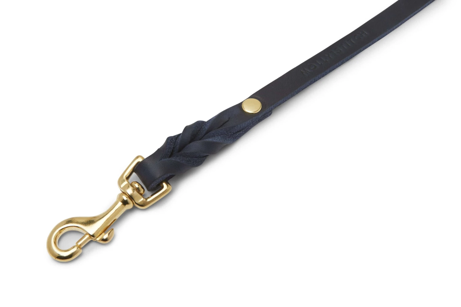 Butter Leather City Dog Leash - Navy Blue By Molly And Stitch US 2 Butter Leather City Dog Leash - Navy Blue By Molly And Stitch US - Image 2