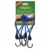 Coghlan's Stretch Guy Line Adaptors - 4 Pack Tension Relieving Bungee Hooks for Tents