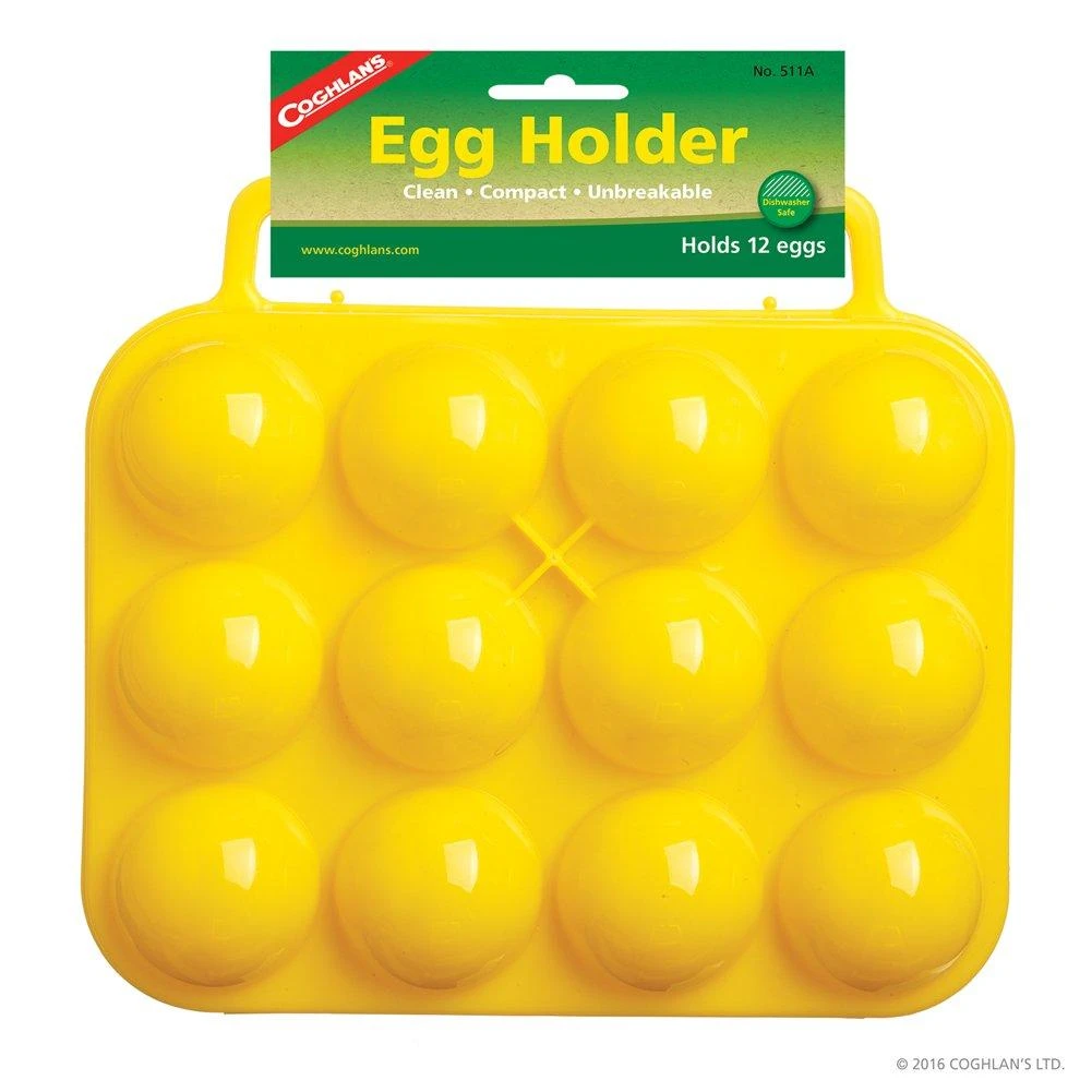 Coghlan's 12 Egg Holder - Yellow High-Impact Plastic Portable Camping Egg Carrier 1 Coghlan's 12 Egg Holder - Yellow High-Impact Plastic Portable Camping Egg Carrier