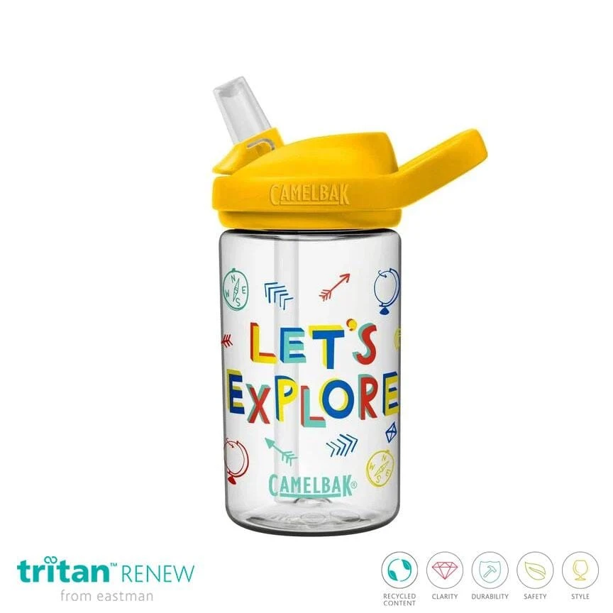 CamelBak Eddy+ Kids 14oz. Water Bottle - Sustainable Tritan Renew Leak-Proof Straw Bottle 3 CamelBak Eddy+ Kids 14oz. Water Bottle - Sustainable Tritan Renew Leak-Proof Straw Bottle - Image 3