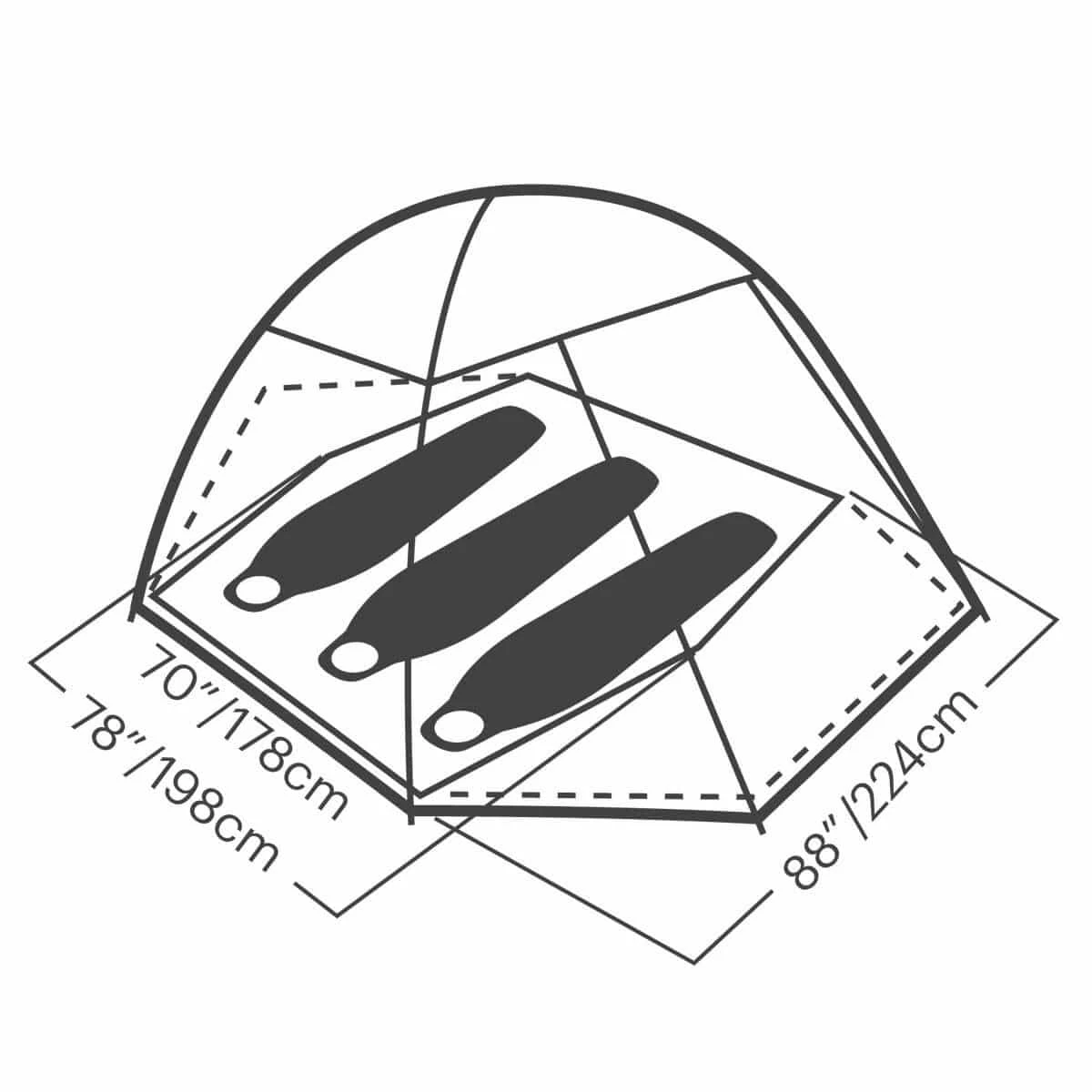 Eureka Mountain Pass 3 Person Tent 3 Eureka Mountain Pass 3 Person Tent - Image 3