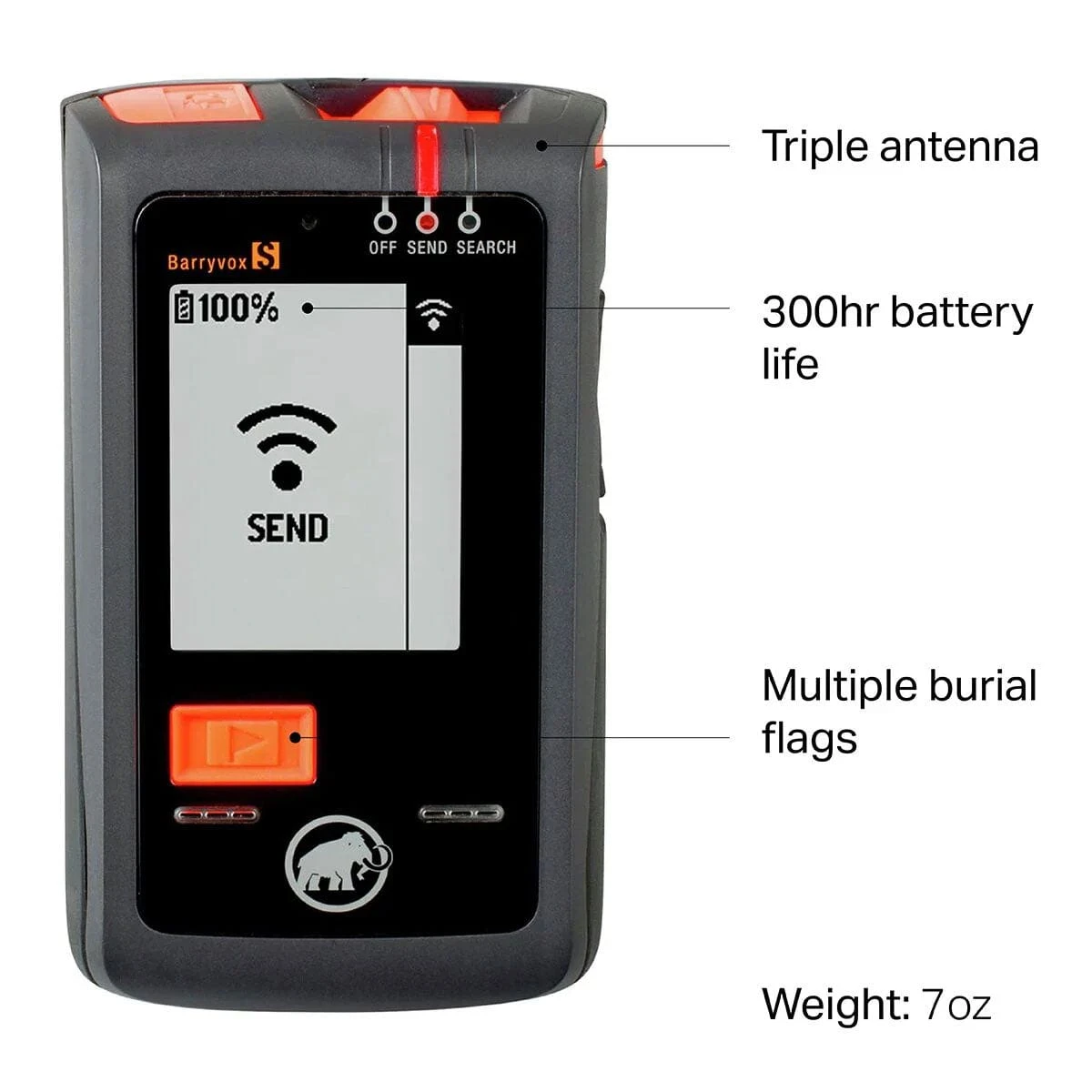 Mammut Barryvox S High-End Avalanche Transceiver 2 Mammut Barryvox S High-End Avalanche Transceiver - Image 2