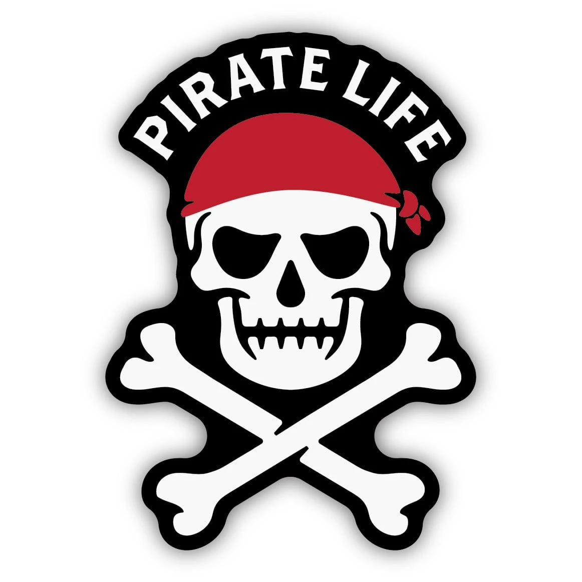 Pirate Life Tropical Skull Sticker – Weatherproof Vinyl Nautical Decal for Cars and Gear 1 Pirate Life Tropical Skull Sticker – Weatherproof Vinyl Nautical Decal for Cars and Gear
