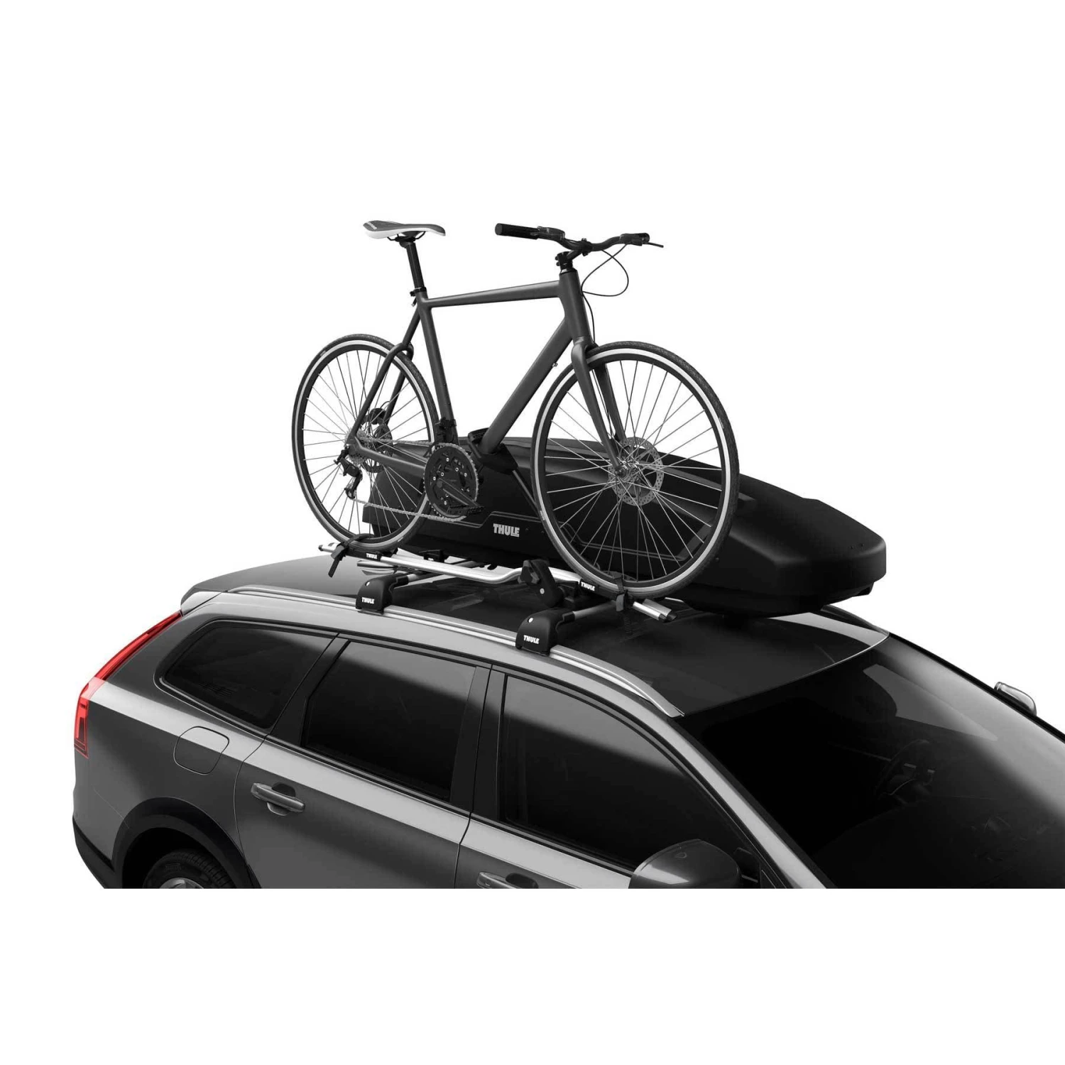 Thule Force XT Sport Rooftop Luggage Box - 11 Cu Ft Matte Black AeroSkin Cargo Carrier 9 Thule Force XT Sport Rooftop Luggage Box - 11 Cu Ft Matte Black AeroSkin Cargo Carrier - Image 9