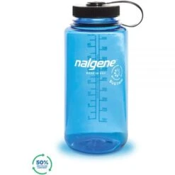 Nalgene Wide Mouth Sustain 32oz Water Bottle - Royal Blue with Black Lid -Campmor Outdoor Clothing 342038 1