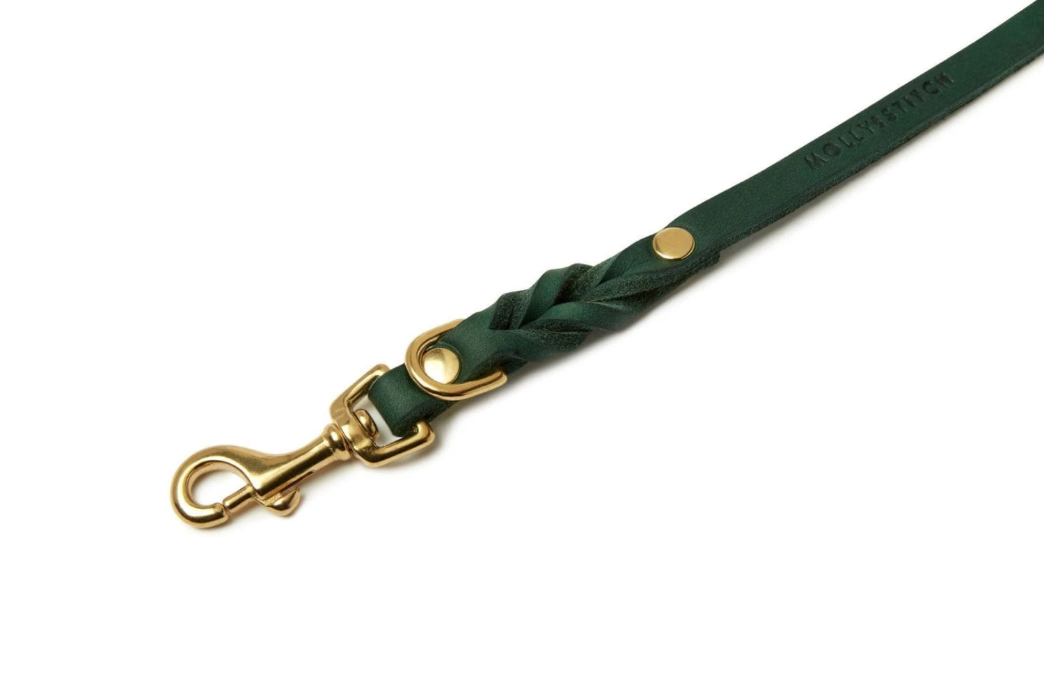 Butter Leather 3x Adjustable Dog Leash - Forest Green By Molly And Stitch US 4 Butter Leather 3x Adjustable Dog Leash - Forest Green By Molly And Stitch US - Image 4