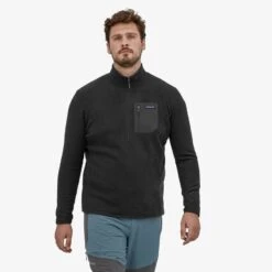 Patagonia Men's R1 Air Zip Neck -Campmor Outdoor Clothing 40245 BLK S1