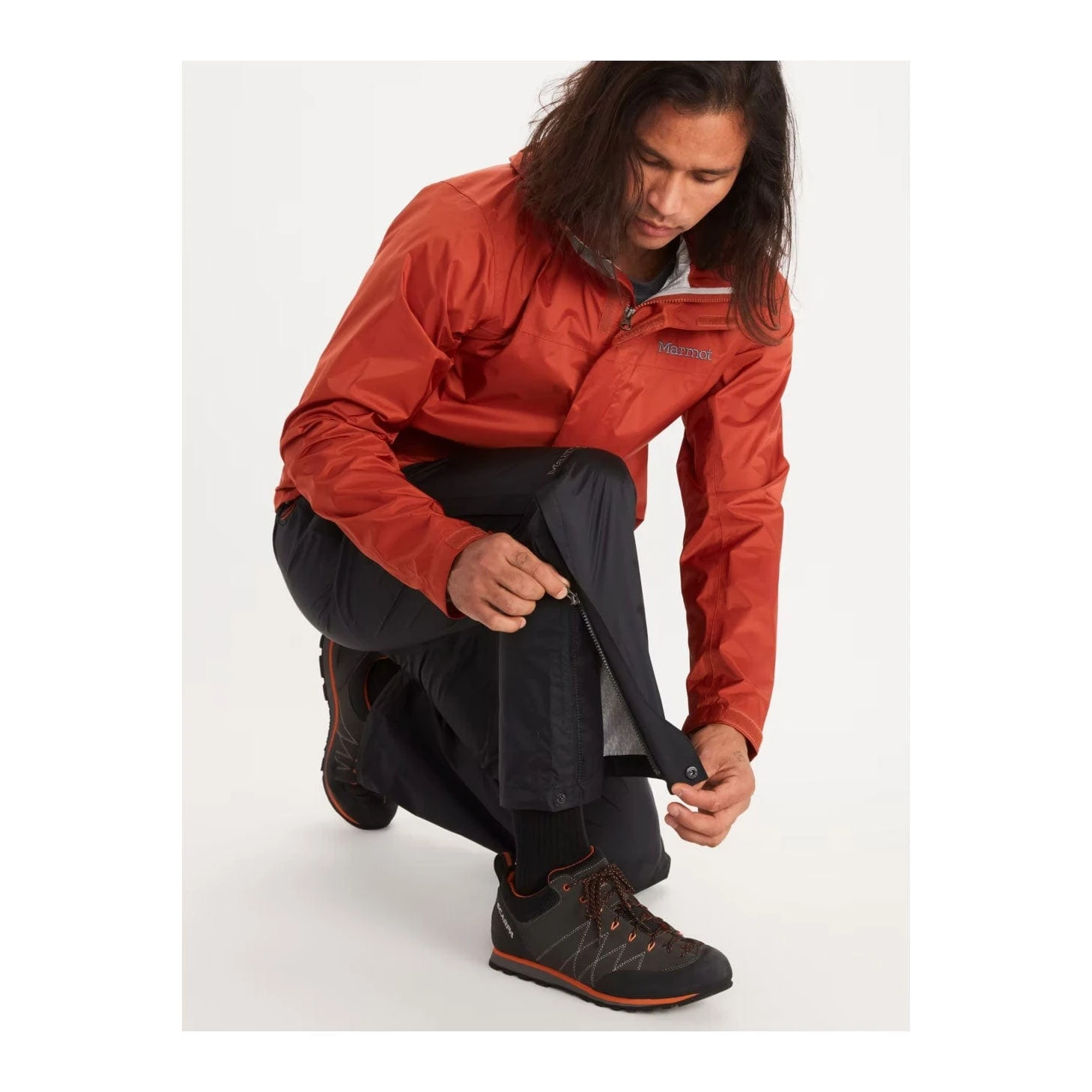 Marmot Precip Eco Full Zip Pants - Men's 2 Marmot Precip Eco Full Zip Pants - Men's - Image 2