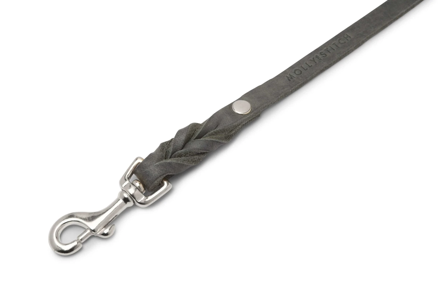 Butter Leather City Dog Leash - Timeless Grey By Molly And Stitch US 4 Butter Leather City Dog Leash - Timeless Grey By Molly And Stitch US - Image 4