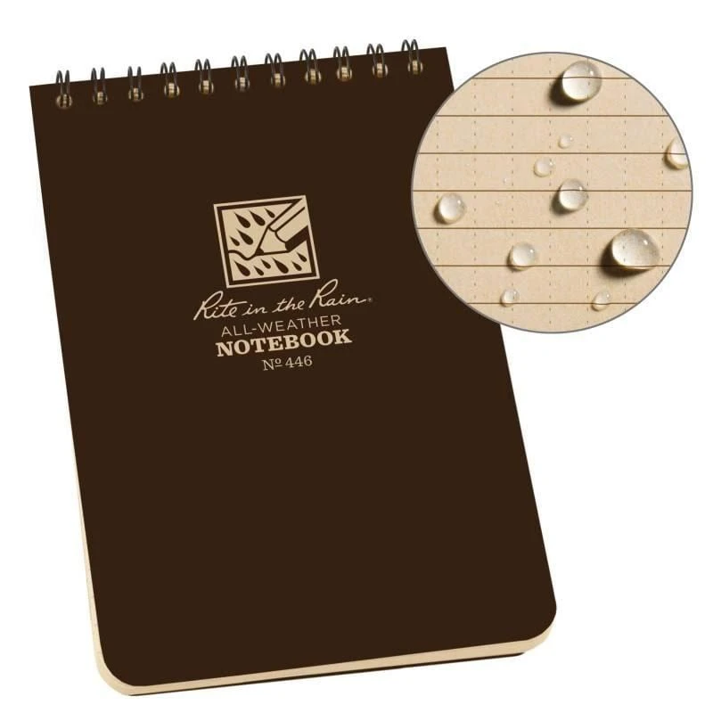 Rite In The Rain Yellow 4x6 Weatherproof Notebook – All-Weather Top Spiral Tactical Field Book 5 Rite In The Rain Yellow 4x6 Weatherproof Notebook – All-Weather Top Spiral Tactical Field Book - Image 5