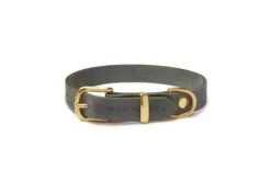 Butter Leather Dog Collar - Timeless Grey By Molly And Stitch US