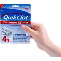 QuikClot Gauze 3" X 4' 5 QuikClot Gauze 3" X 4' -Campmor Outdoor Clothing 5020 0026