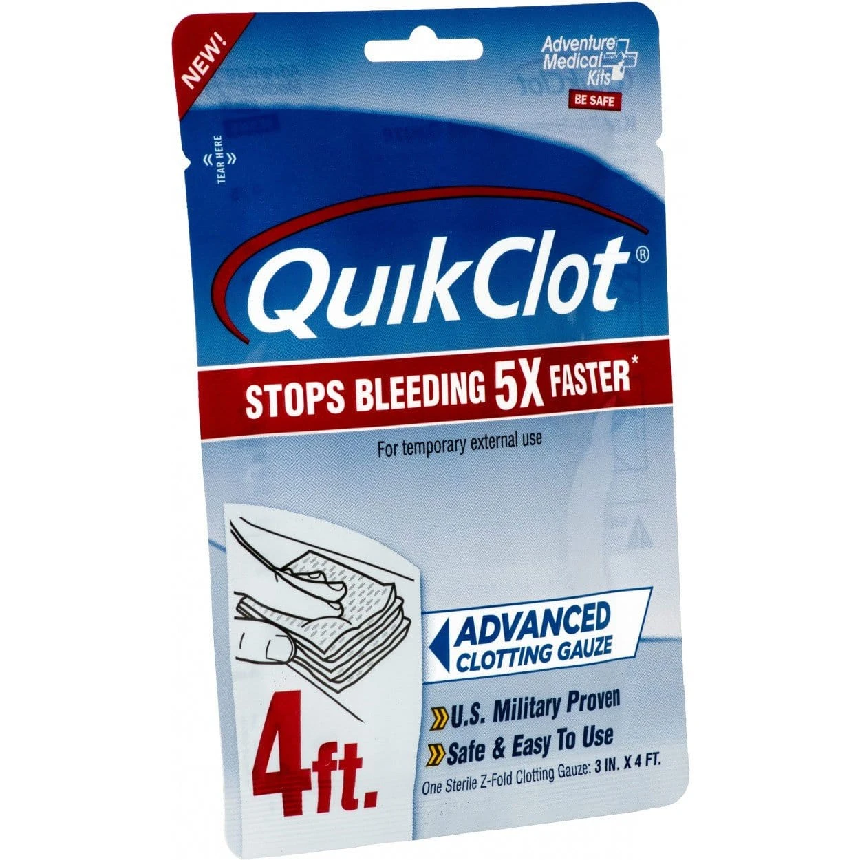 QuikClot Gauze 3" X 4' 1 QuikClot Gauze 3" X 4'