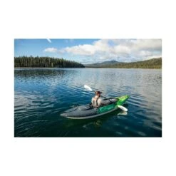 Aquaglide Navarro 130 Blue and Grey 1-Person Inflatable Touring Kayak with Drop-Stitch Floor -Campmor Outdoor Clothing 584119109