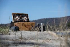 Windsor Luxury Picnic Basket – Handwoven Wicker & Navy Plaid – 4-Person Service Set -Campmor Outdoor Clothing 5d539a9d0892ed938bae1a08640408115ece622b