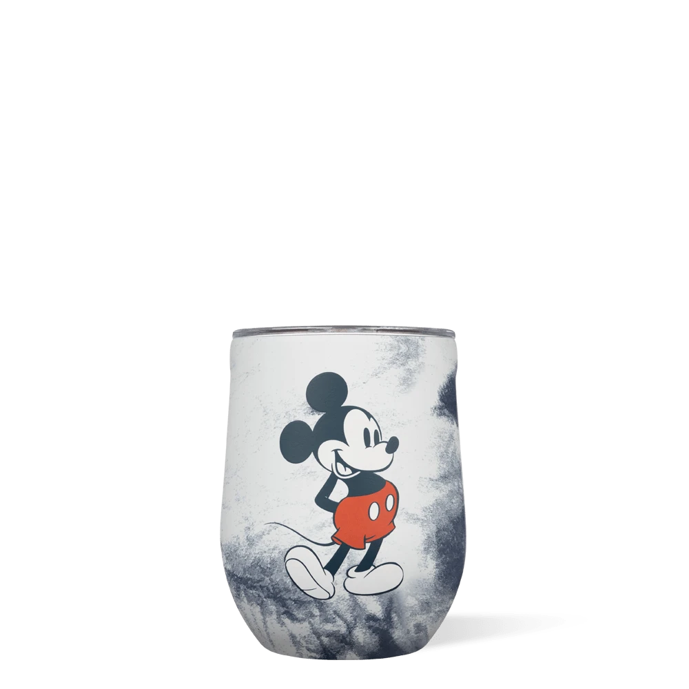 Disney Mickey Mouse Blue and Pink Tie-Dye – Corkcicle 12oz Insulated Stemless Cup 1 Disney Mickey Mouse Blue and Pink Tie-Dye – Corkcicle 12oz Insulated Stemless Cup