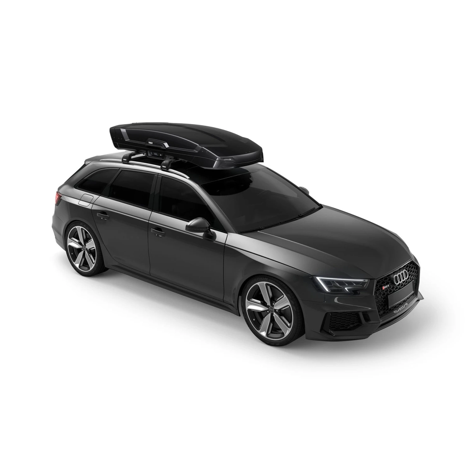 Thule Vector M Black Metallic – LED & Felt-Lined Premium Rooftop Cargo Box 2 Thule Vector M Black Metallic – LED & Felt-Lined Premium Rooftop Cargo Box - Image 2