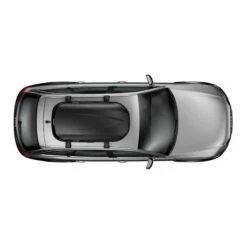 Thule Pulse Medium 14cu – Textured Black FastGrip Rooftop Cargo Box -Campmor Outdoor Clothing 614100
