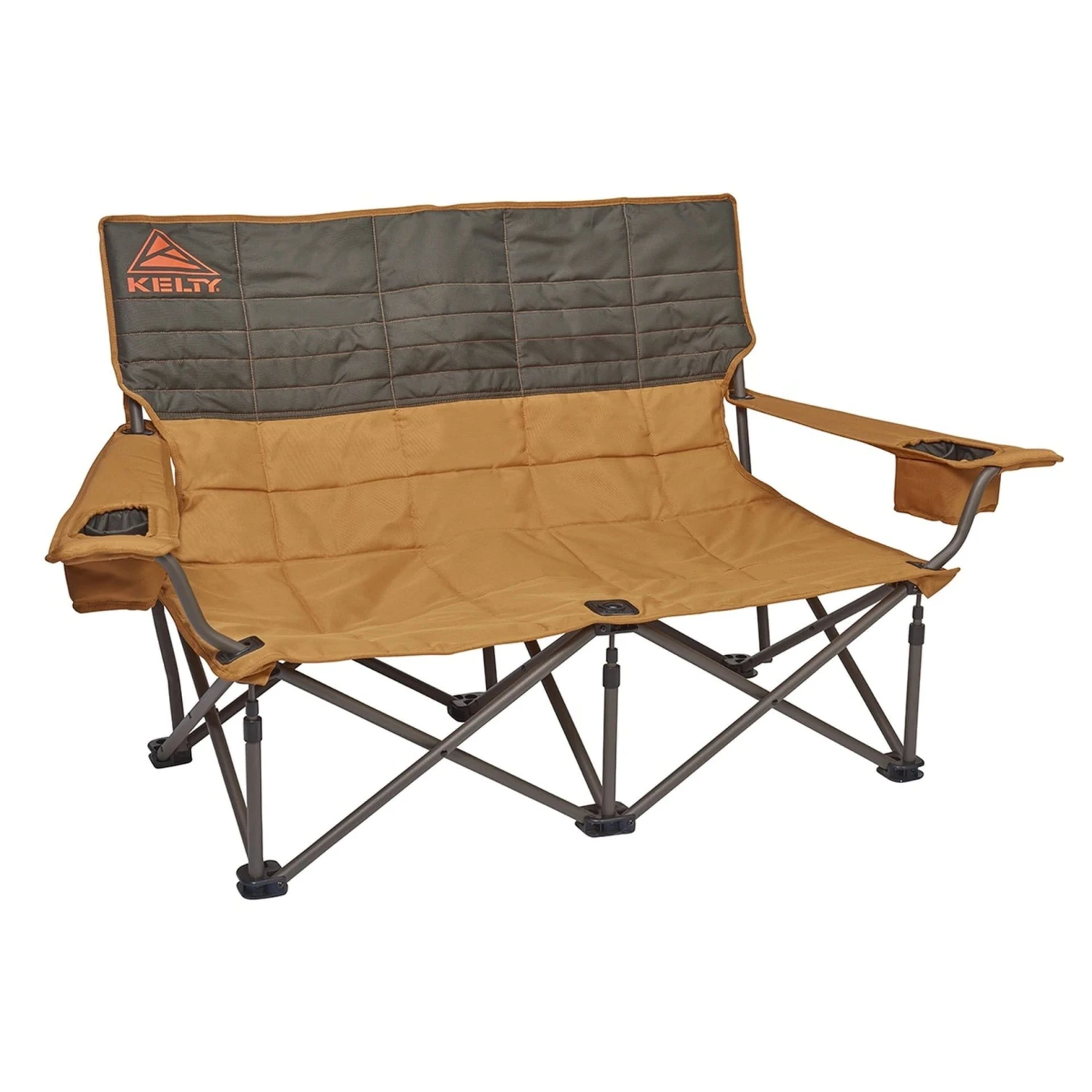 Kelty Low-Loveseat – Two-Person Low-Profile Folding Camping Chair with Insulated Cup Holders 2 Kelty Low-Loveseat – Two-Person Low-Profile Folding Camping Chair with Insulated Cup Holders - Image 2